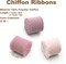 3 Rolls Dusty Rose Handmade Fringe Chiffon Ribbon 1.5 Inch x 7 Yard Silk-Like Ribbon Colorful Rustic Ribbon for Bouquets Wrapping Decor Wedding Invitation Accessories